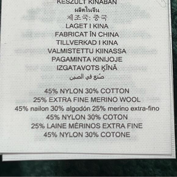 Michael Kors Merino Wool Crew Neck Sweater Mens XXL Green Fall Classic Luxury - Picture 7 of 12